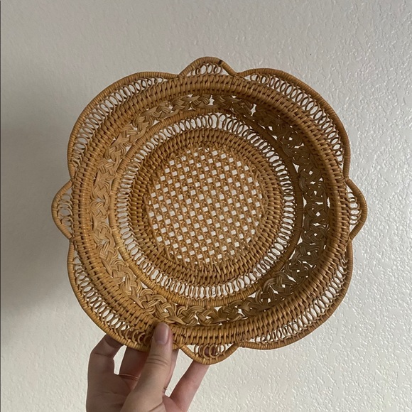 vintage basket tray